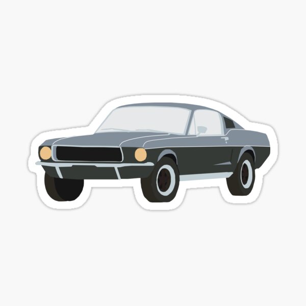 Ford Mustang Greyish Blue Sticker