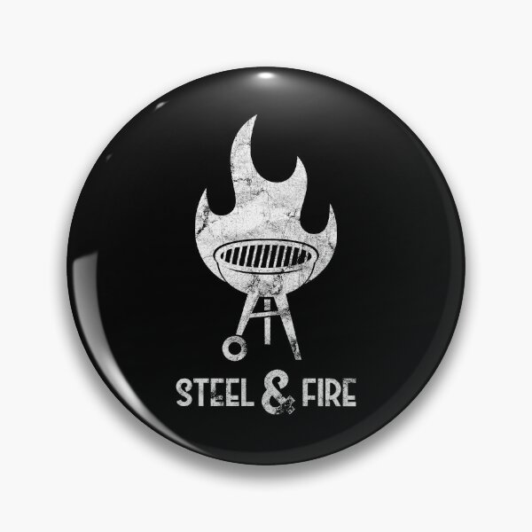 Item preview, Steel and fire grill BBQ Vintage designed and sold by PhrasesTheThird.