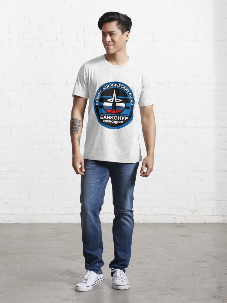 Alternate view of Baikonur Cosmodrome Logo Essential T-Shirt