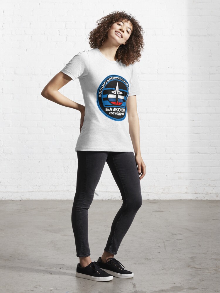 Alternate view of Baikonur Cosmodrome Logo Essential T-Shirt