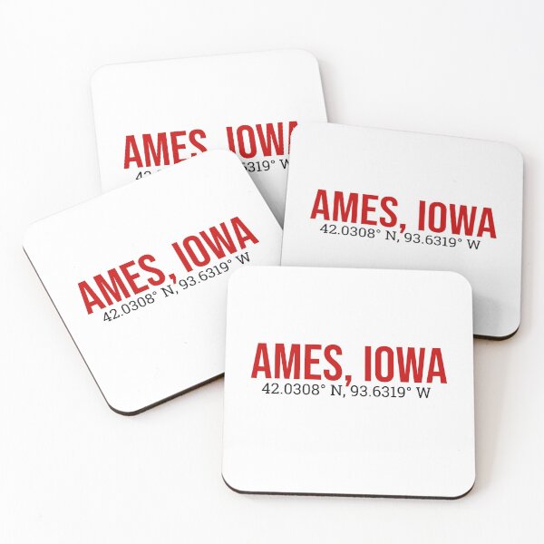 Item preview, Ames, Iowa Coordinates designed and sold by Thestickerdawg.