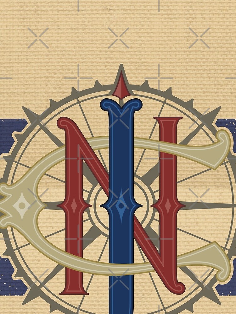 Jungle Navigation Company Blue Stripes by Pop-Tacular