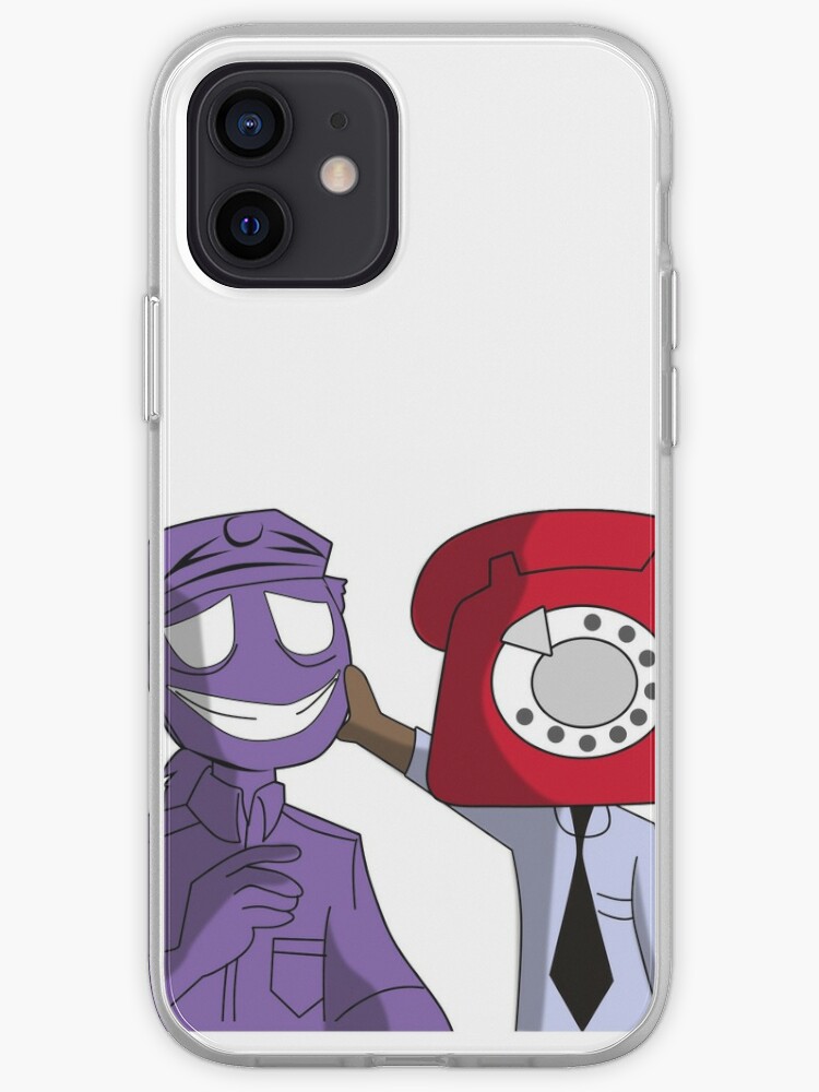 Five Nights At Freddy S Purple Guy And Phone Guy Iphone Case Cover By Truefanatics Redbubble