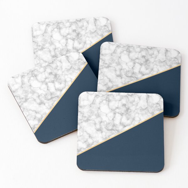 Item preview, Classic Marble, Navy Blue, and Gold Stripe designed and sold by CreateHappy.