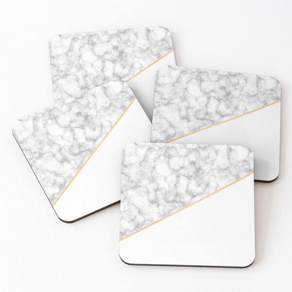 Item preview, Classic Marble, White, and Gold Stripe designed and sold by CreateHappy.