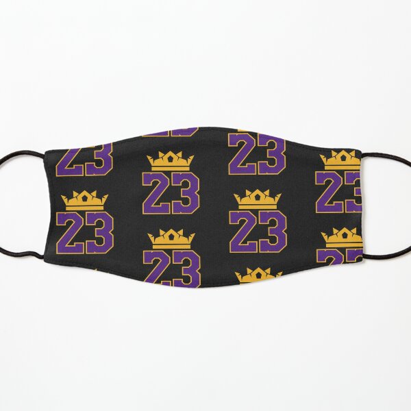 Download Lebron James King With 23 Number Yellow Mask Mask By Sportsfanokc Redbubble PSD Mockup Templates