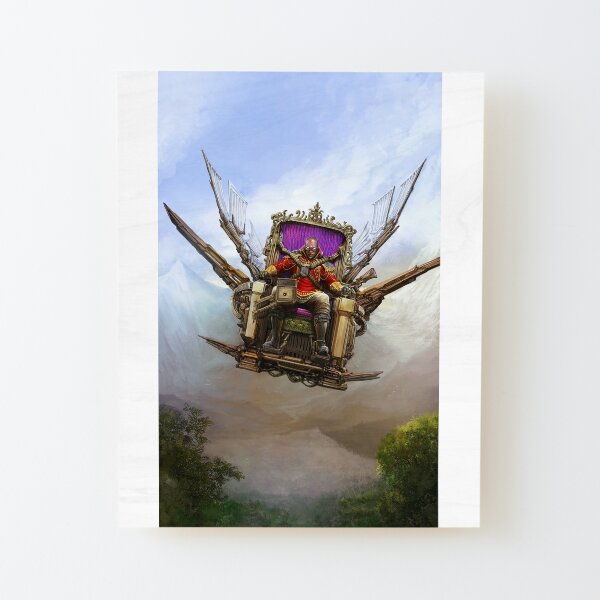 Steampunk Emperor Wood Mounted Print