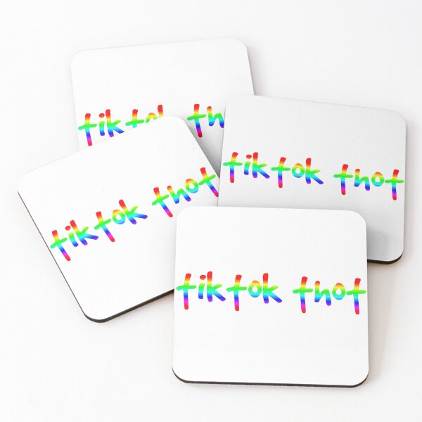 Item preview, Tiktok Thot Colourful Typography Rainbow Social Media designed and sold by harryleroux.