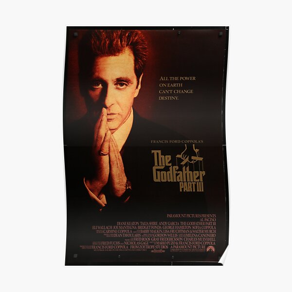 The Godfather Movie Poster Coppola Poster By Srdfilm Redbubble