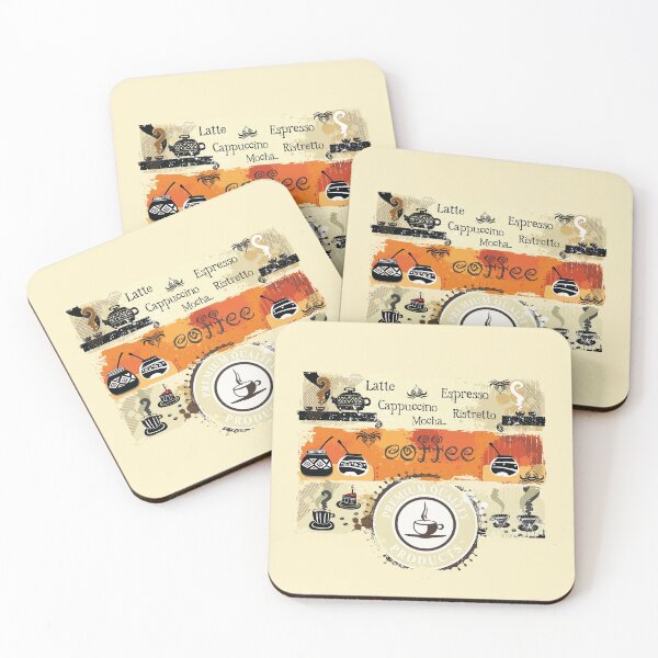 Item preview, Coffee pot on vintage background for coffee lovers designed and sold by coffeeapparel.