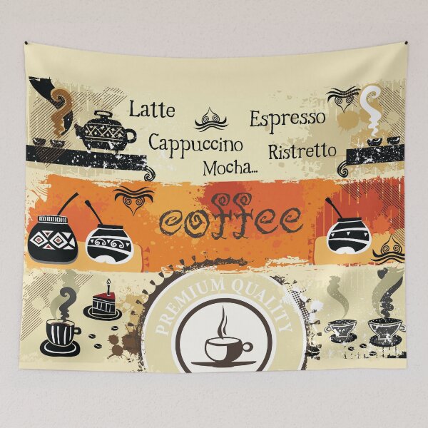 Item preview, Coffee pot on vintage background for coffee lovers designed and sold by coffeeapparel.