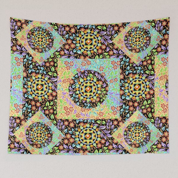 Item preview, Patchwork Filigree Floral designed and sold by PatriciaSheaDesigns.