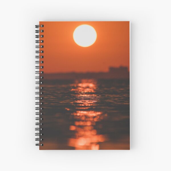 Glassy Sunset Spiral Notebook