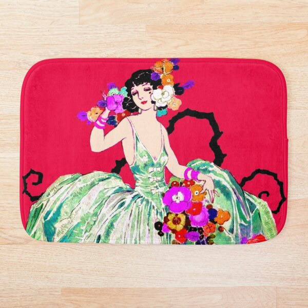 HARPERS BAZAAR : Vintage 1933 Magazine Advertising Print Bath Mat