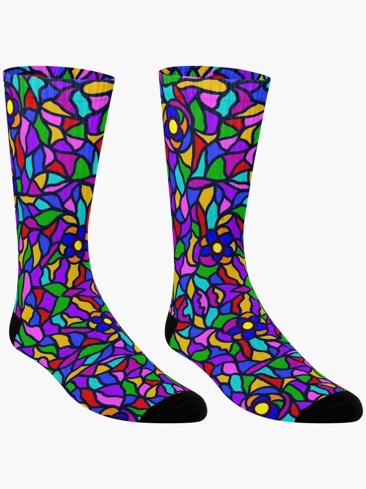 Thumbnail 3 of 5, Socks, Fallen Spring Pattern designed and sold by Will-D-Artist.