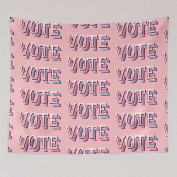 Item preview, Retro Pink Vote designed and sold by stephensking.