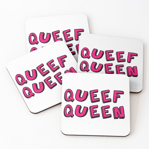 Item preview, Queef Queen Pink Fuchsia Funny Fart Typography designed and sold by harryleroux.