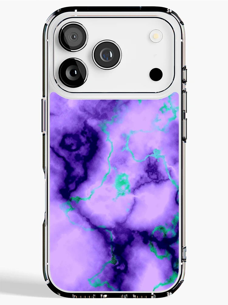 Thumbnail 1 of 5, iPhone Case, Purple Blue Abstract Pattern designed and sold by MyTribePatterns.