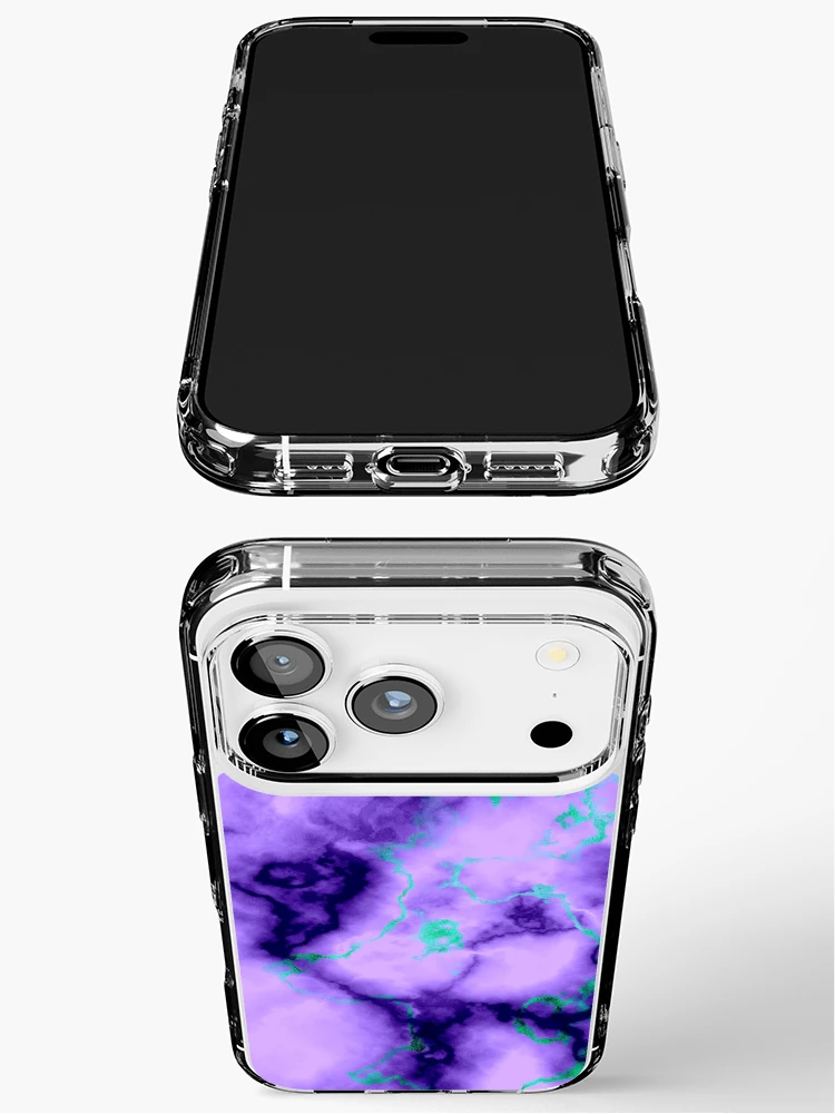 Thumbnail 3 of 5, iPhone Case, Purple Blue Abstract Pattern designed and sold by MyTribePatterns.