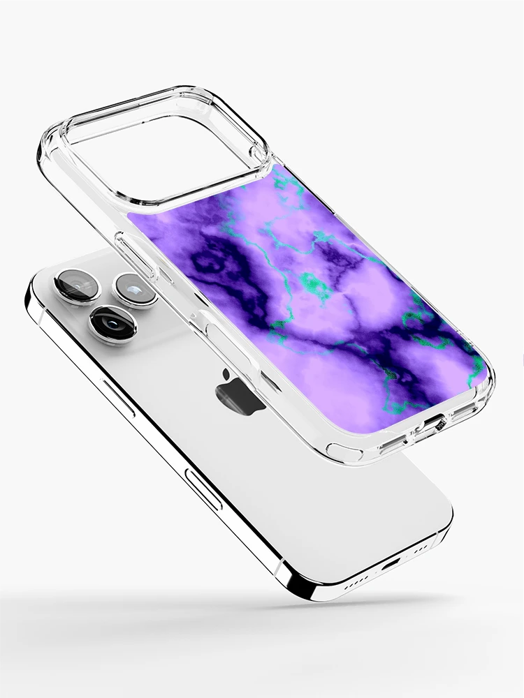 Thumbnail 2 of 5, iPhone Case, Purple Blue Abstract Pattern designed and sold by MyTribePatterns.