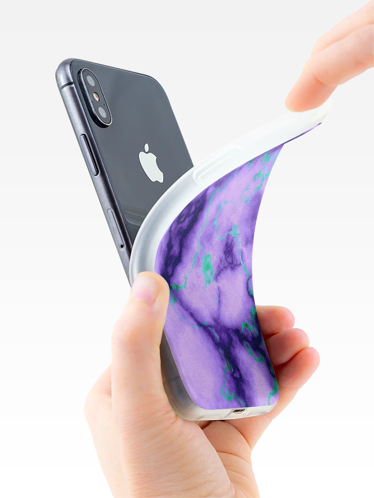 Thumbnail 4 of 5, iPhone Case, Purple Blue Abstract Pattern designed and sold by MyTribePatterns.
