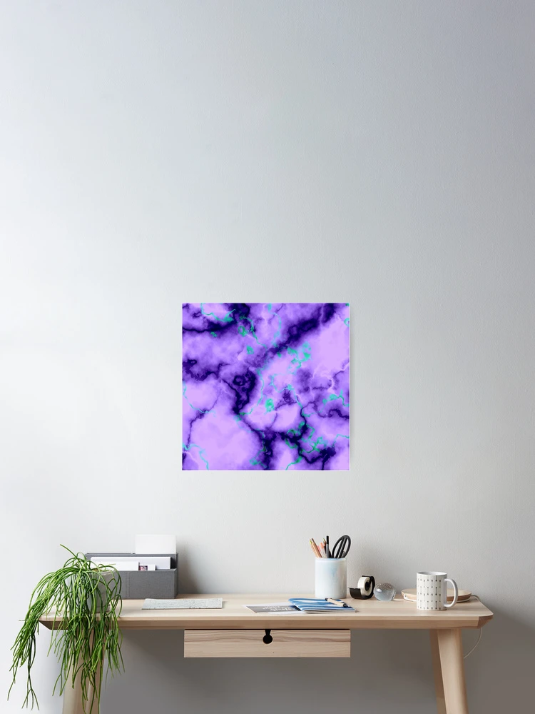 Thumbnail 2 of 3, Poster, Purple Blue Abstract Pattern designed and sold by MyTribePatterns.