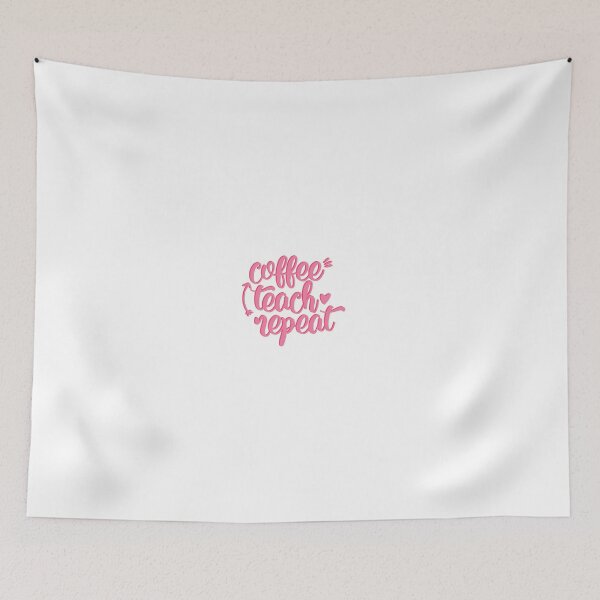 Item preview, Coffee Teach Repeat slogan for teachers designed and sold by mackenziebriann.