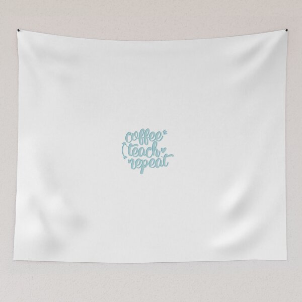 Item preview, Coffee Teach Repeat slogan for teachers designed and sold by mackenziebriann.