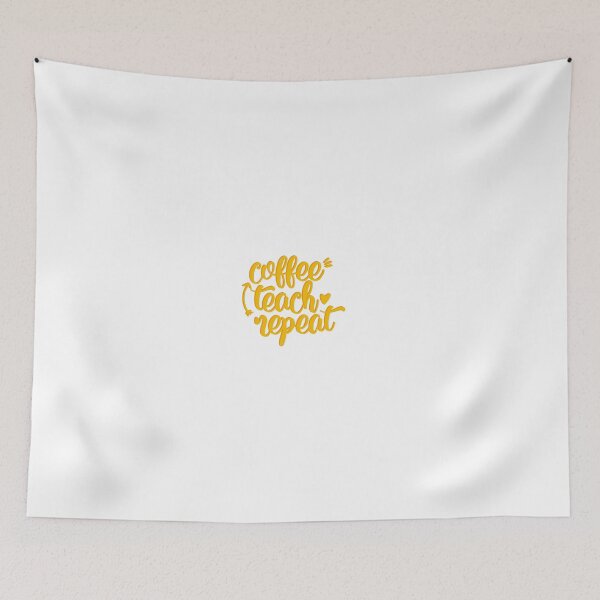 Item preview, Coffee Teach Repeat slogan for teachers designed and sold by mackenziebriann.