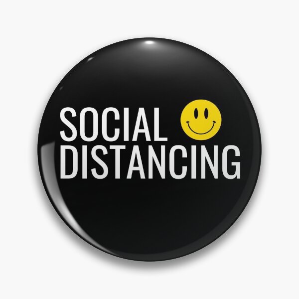 Item preview, Social Distancing | Happy Face | Black |  designed and sold by HappyFaceCo.