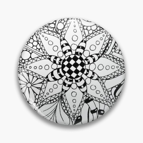 Item preview, Flower Doodles designed and sold by Tabby's Tangled Art.