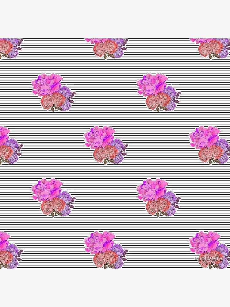 Stripes with Flower Detail Pattern by epoliveira