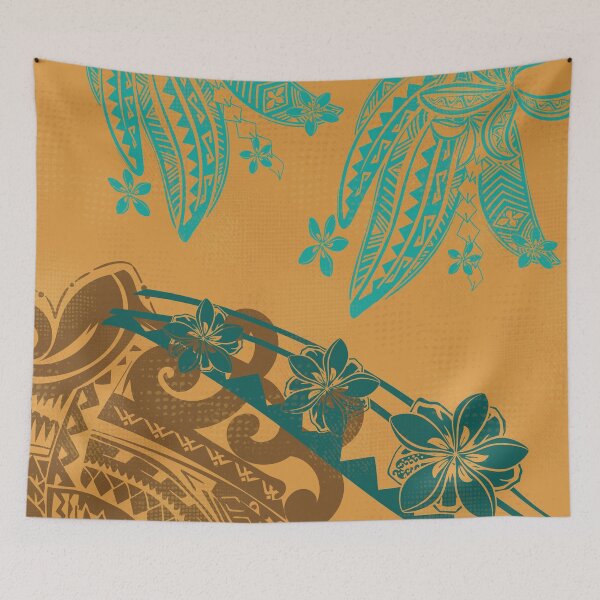 Item preview, Samoan - Hawaiian - Polynesian Tribal Tapa Tropical Decor designed and sold by sunnthreads.