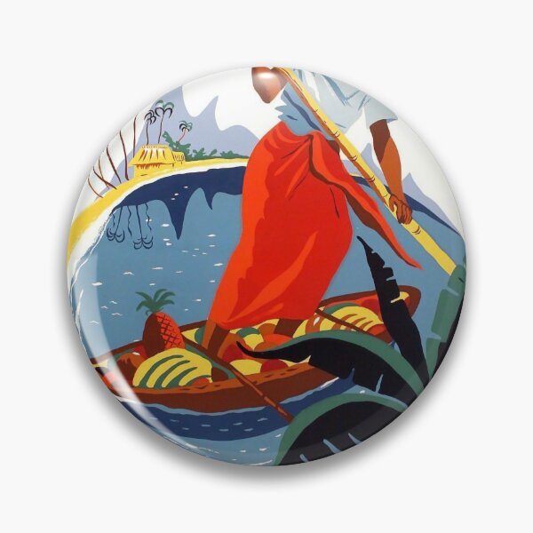 Item preview, Fiji vintage travel poster designed and sold by stickart-marek.