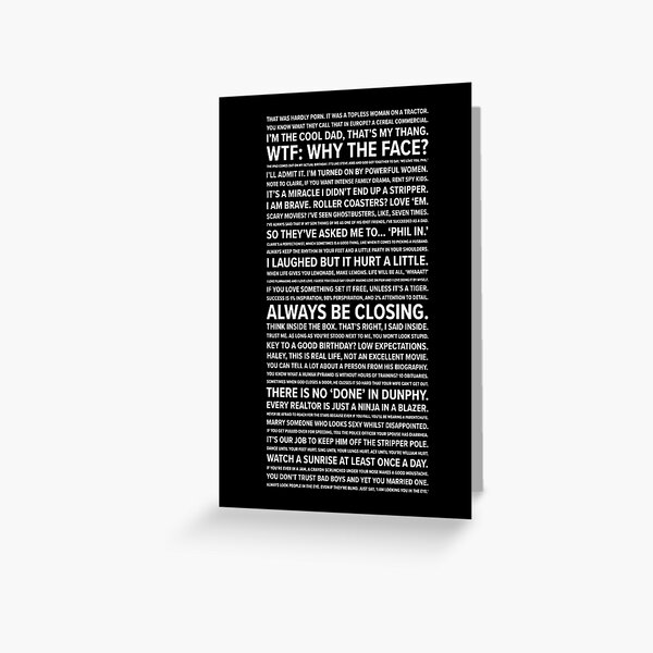 Phil Dunphy Quotes Greeting Card