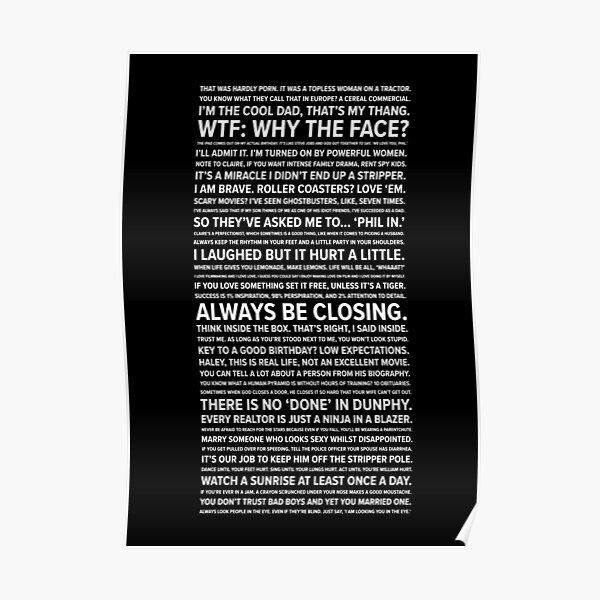 Phil Dunphy Quotes Poster
