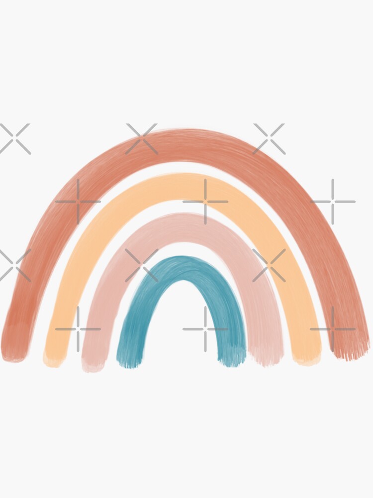 Earthy toned rainbow by Jeandabean