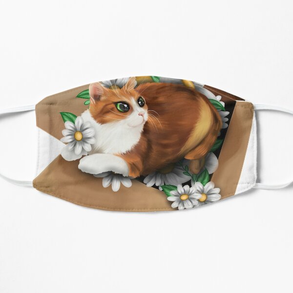 Chat Roux Face Masks Redbubble