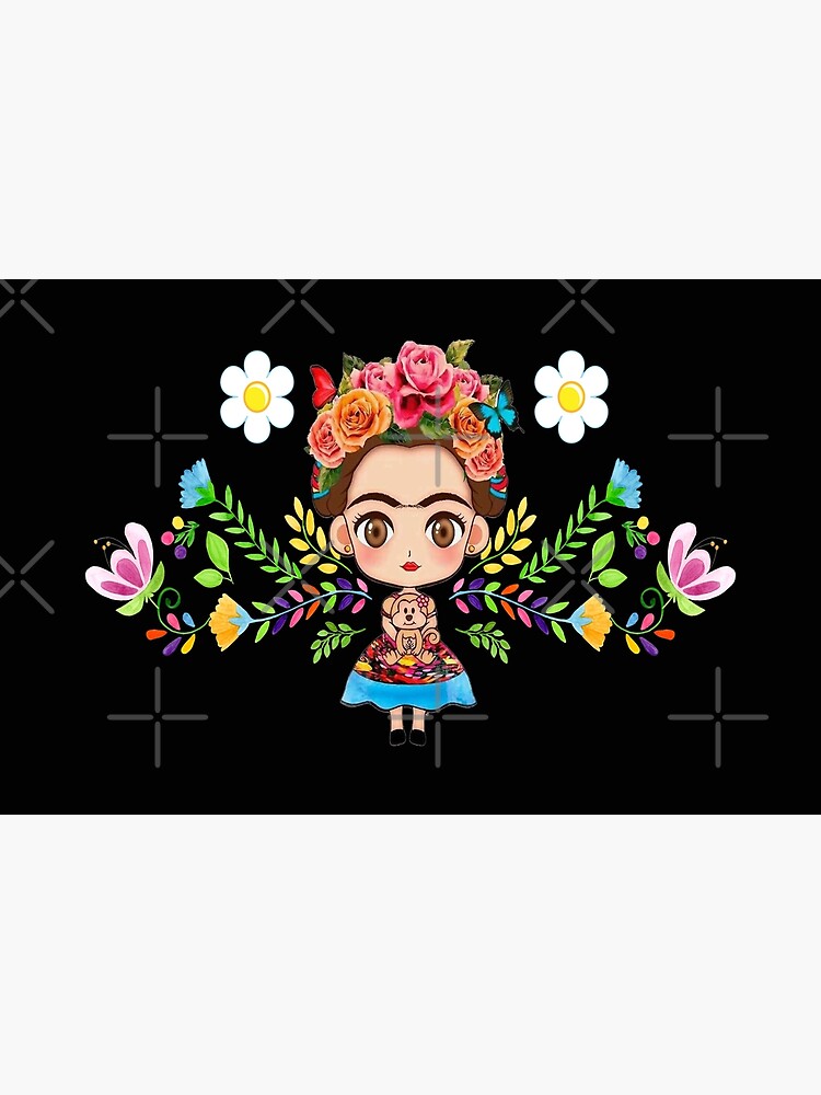 Cute Frida Kahlo Apparel T Shirt Mexican Art Laptop Skin By Optimus Designs Redbubble