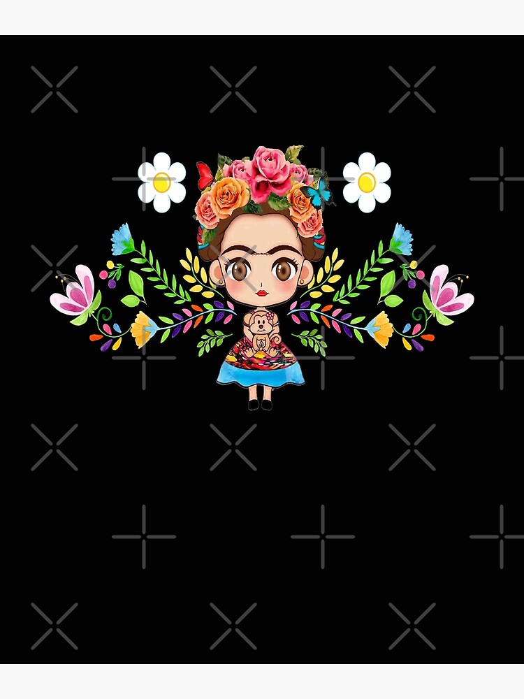 Cute Frida Kahlo Apparel T Shirt Mexican Art Postcard By Optimus Designs Redbubble