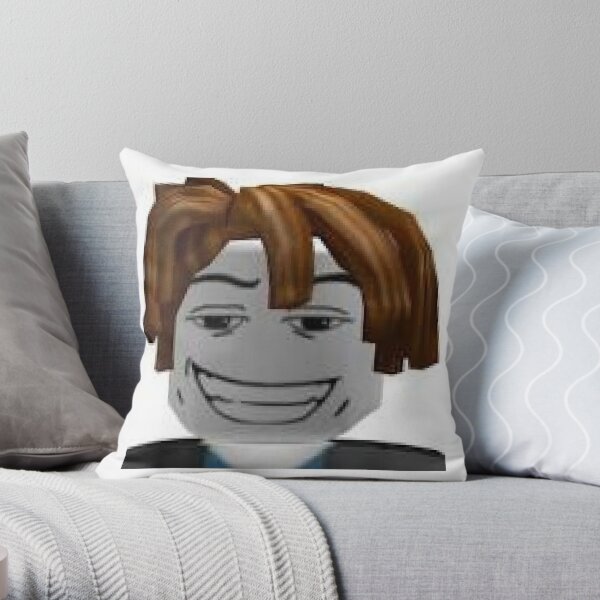 Roblox Chill Face Throw Pillow By Officalimelight Redbubble - roblox chill face pillow