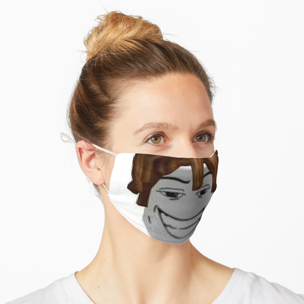 Bacon Hair Roblox Mask By Officalimelight Redbubble - bacon hair man roblox