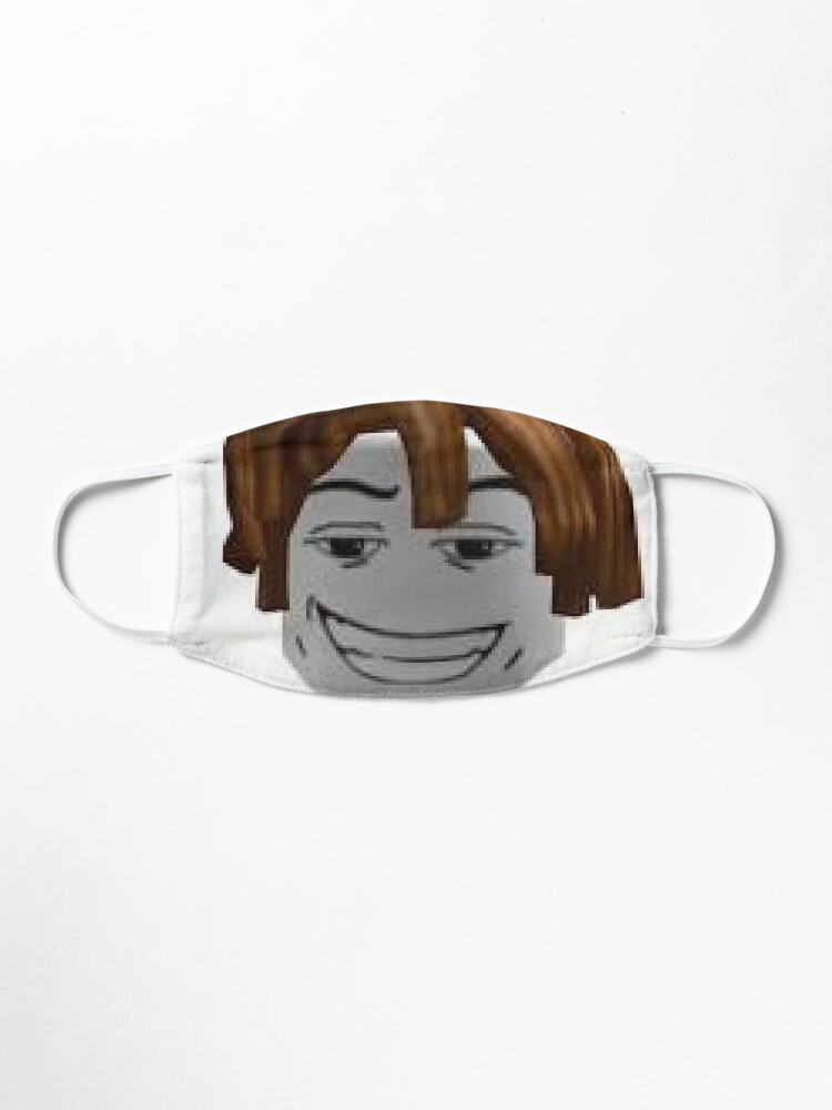 Bacon Hair Roblox Mask By Officalimelight Redbubble - tall white hair roblox