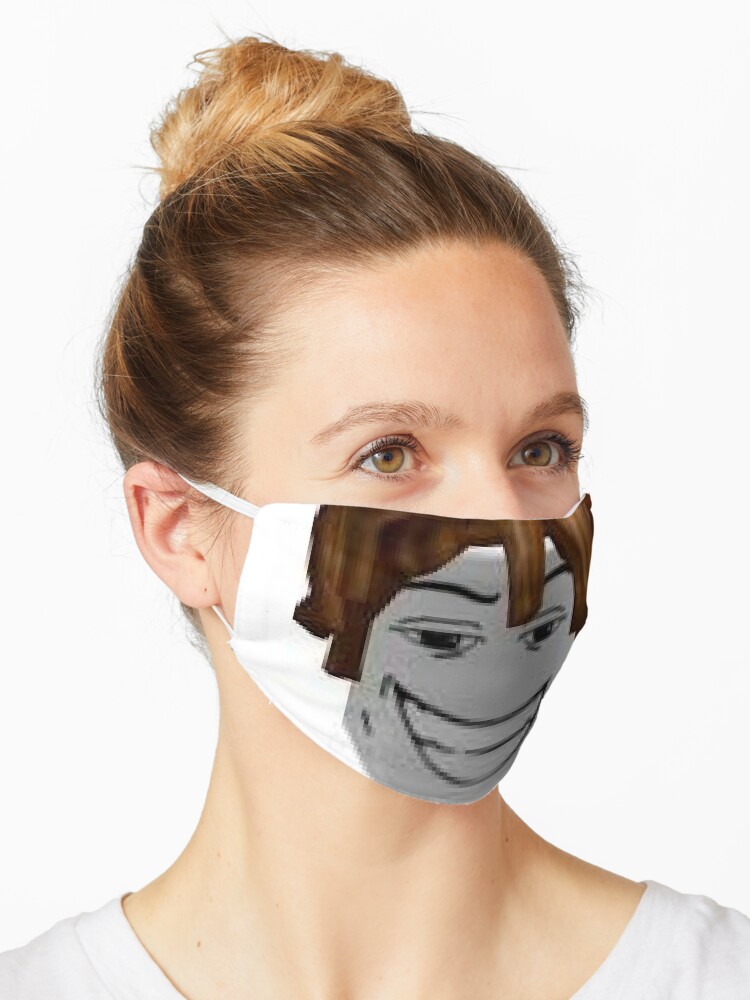 Bacon Hair Roblox Mask By Officalimelight Redbubble - hair model roblox