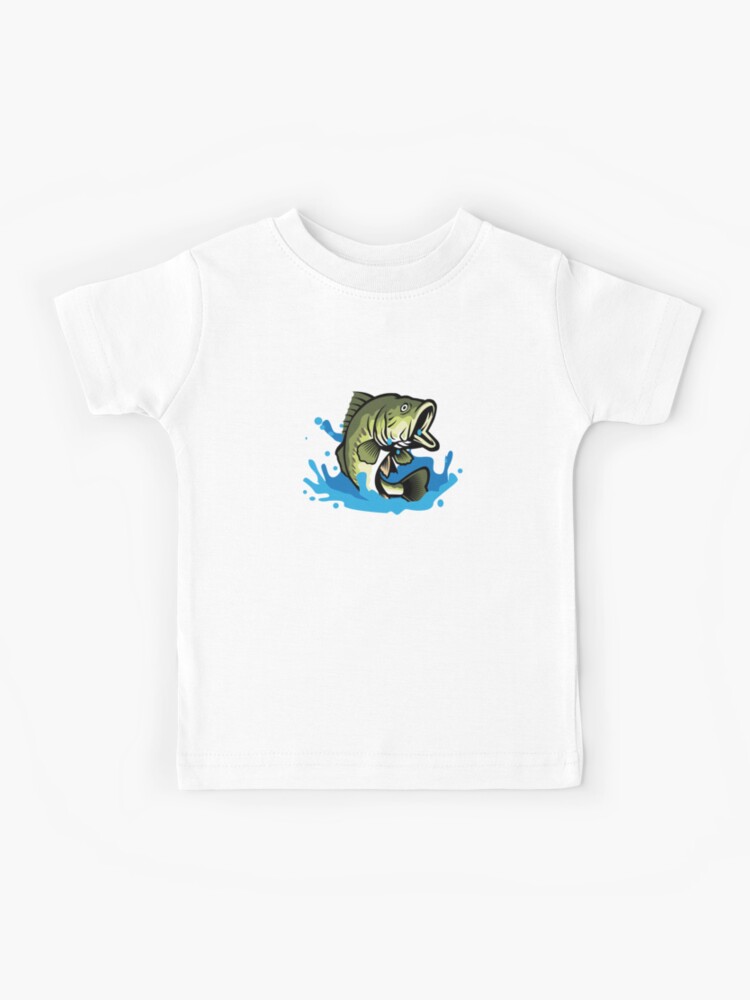 Kids Fishing T-shirt Fisherman Bass Fishing Tee Shirt Custom