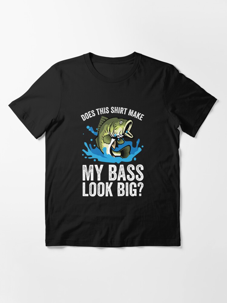 Bass Fishing Funny Fisherman design - Does this Shirt make my BASS look  big?! Baby One-Piece for Sale by EstelleStar