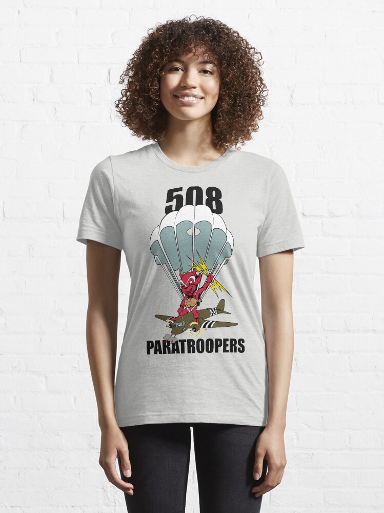 Alternate view of 508 PARATROOPERS CARTOON Essential T-Shirt