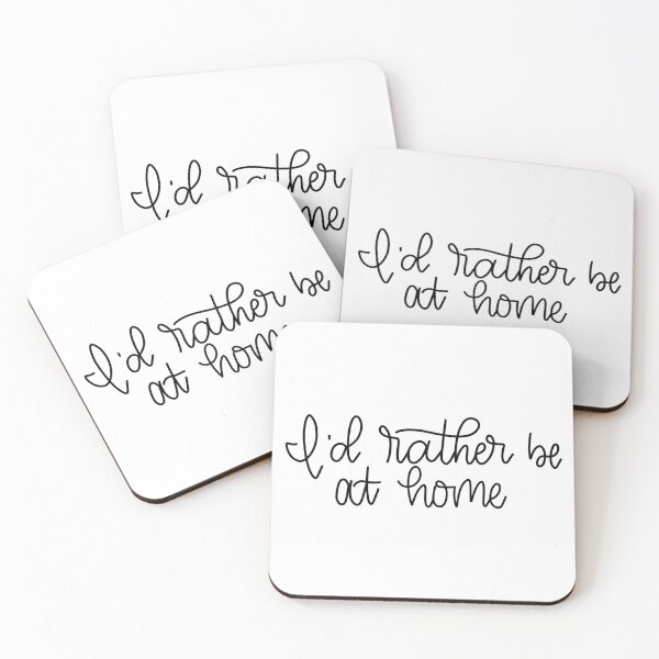 Item preview, I'd rather be at home - Hand Lettered designed and sold by eaprice19.