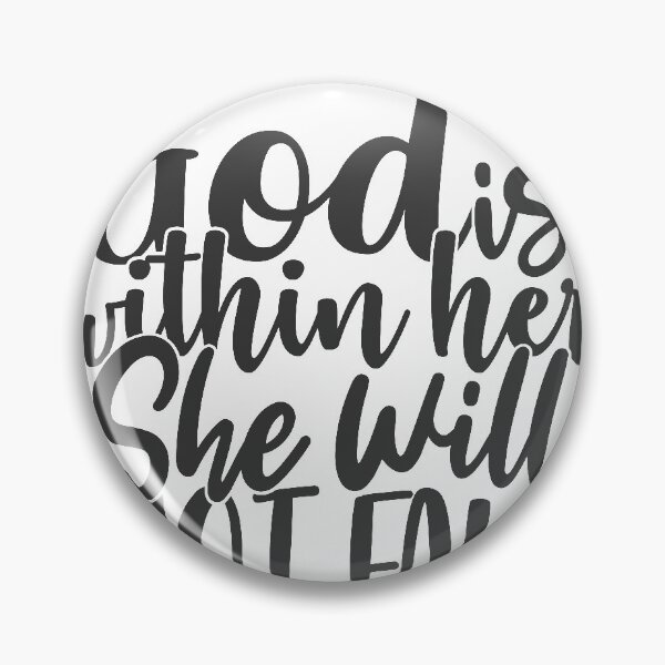 Item preview, God Is Within Her She Will Not Fall designed and sold by ChristianLife.