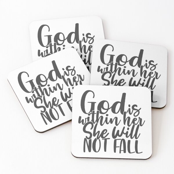 Item preview, God Is Within Her She Will Not Fall designed and sold by ChristianLife.
